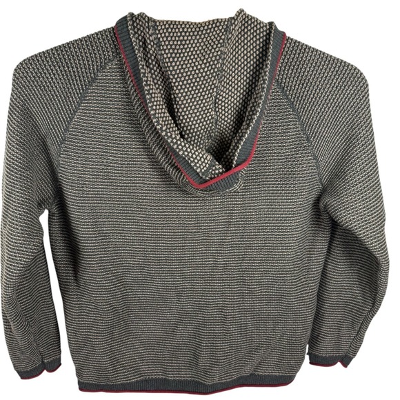 Carbon2Cobalt 1/4‎ Zip Pullover Hooded Knit Sweater Casual XL - Picture 2 of 7